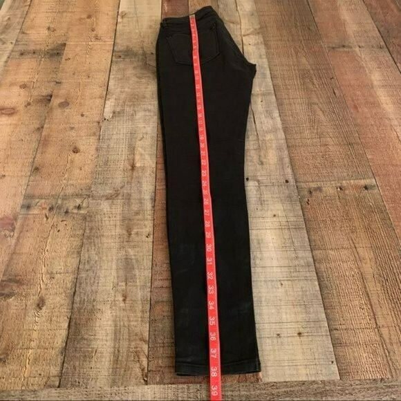 Zara womens size 2 faux leather black skinny jeans - Picture 10 of 10